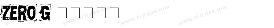 Zero G字体转换
